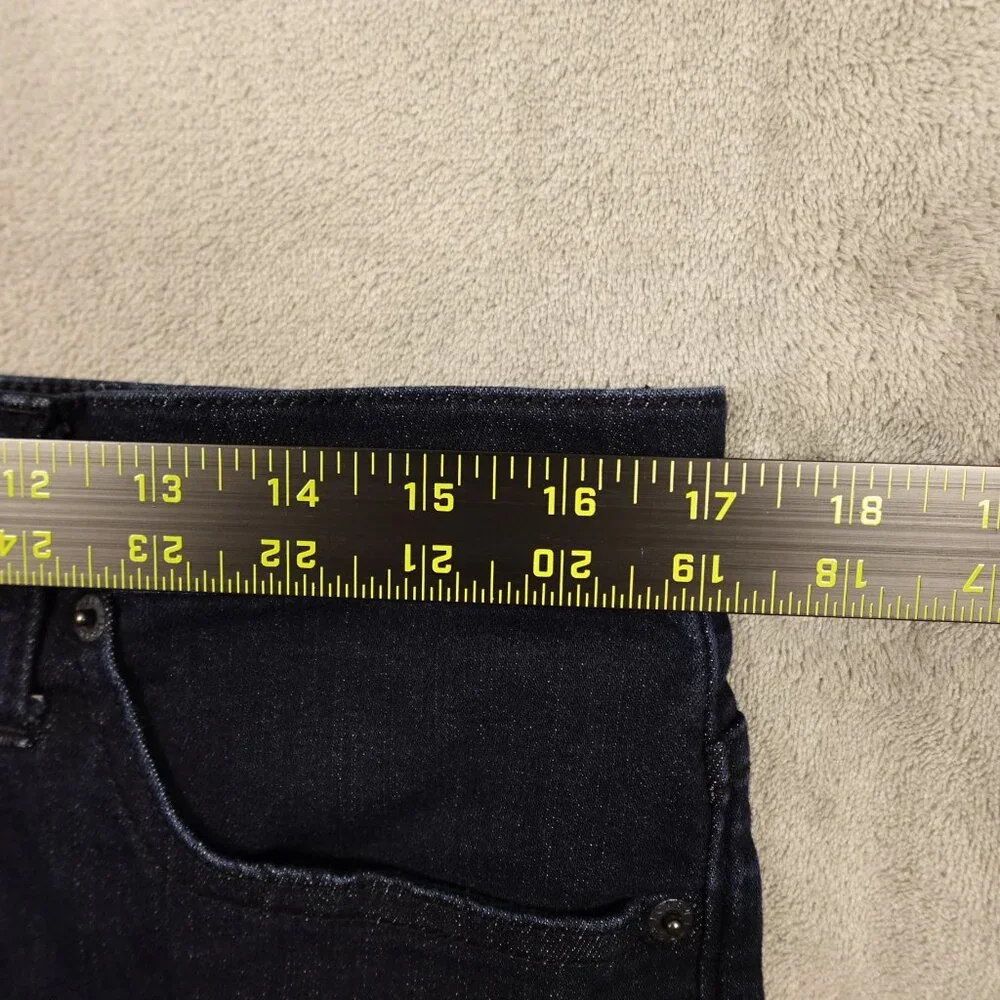 J. Crew jeans high rise‎ crop flare women's 31 dark indigo blue button fly